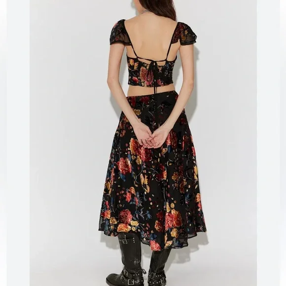 Free people Electra Heart Midi Skirt Set (golden combo) - Picture 2 of 9